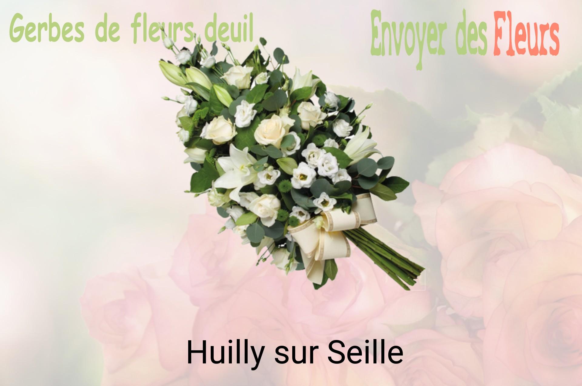 Gerbe de fleurs de deuil livrée à Huilly-sur-Seille